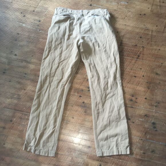 American Eagle relaxed straight 34x34 tan slacks - Picture 3 of 5